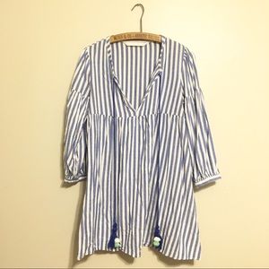 Zara Babydoll Tassel Dress